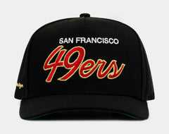 San Francisco 49Ers Bold Script 950AF Snapback Mens Hat (Black/Red/Gold)