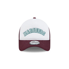 Seattle Mariners Optic White 9FORTY A-Frame Snapback Hat