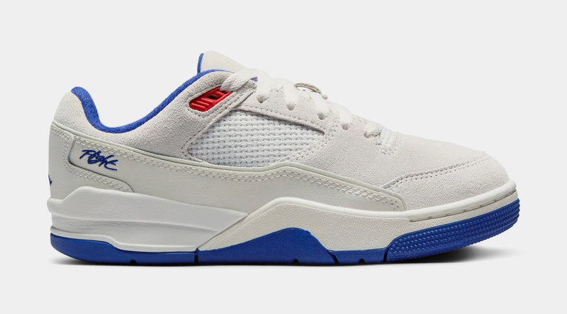 Flight Court Grade School Basketball Shoes (Phantom/Deep Royal Blue/Chile Red)