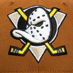 New Era 59Fifity Anaheim Ducks 10Th Anniversary Patch Hat - Khaki, Olive