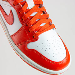 Wmns Nike Air Jordan 1 Mid Summit White Cosmic Clay Orange Red BQ6472-108 Sneaker Shoe Trainer