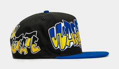 Shoe Palace X New Era NBA 90S Graffiti Exclusive Golden State Warriors 950AF Snapback Mens Hat (Black/Yellow)