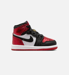 Air Jordan 1 Retro High OG Ruby Infant Toddler Lifestyle Shoe - Varsity Red/Black/White