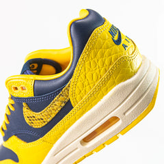 WMNS Nike Air Max 1 PRM Midnight Navy Varsity Maize Bright Yellow White Sneaker Shoe Trainer
