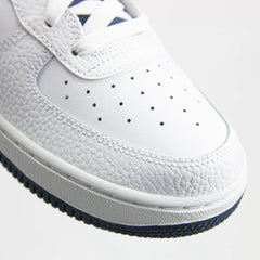 Kids Nike Air Force 1 LV8 GS White Metallic Silver Blue Black Sneaker Shoe Trainer