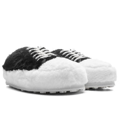 Black Teddy Tennis Sneaker - Lily White/Black