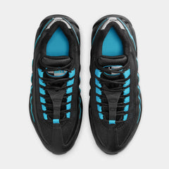Air Max 95 Grade School Running Shoes (Black/Baltic Blue/Black/Pearl Grey)