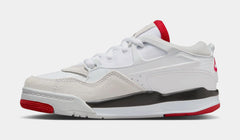 Air Jordan 4 RM Preschool Basketball Shoes (White/Black/Neutral Grey/Varsity Red)