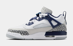 Spizike Low Grade School Lifestyle Shoes (White/Neutral Grey/Anthracite/Midnight Navy)