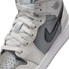 Air Jordan 1 Mid SE GS (Photon Dust/Blue Chill)