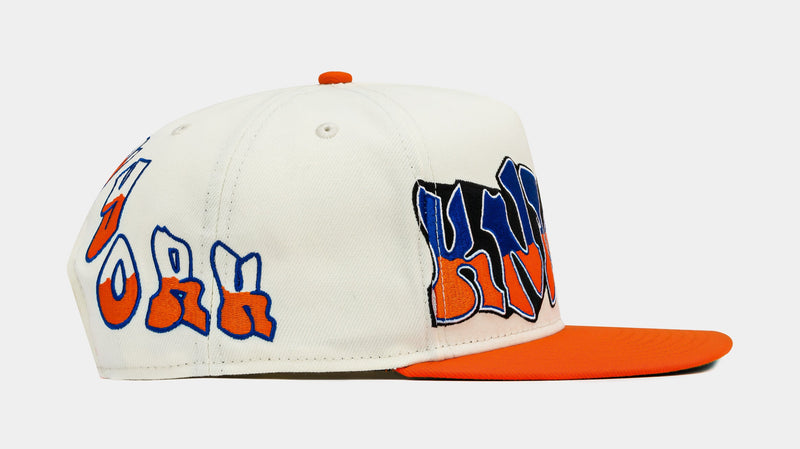 Shoe Palace Exclusive All Star New York Knicks 950AF Snapback Mens Hat (White/Blue/Yellow)