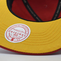 Atlanta Hawks Mitchell & Ness NBA FRONT LOADED Snapback Hat- Red/Black