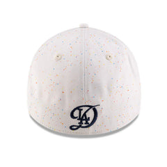 New Era 39Thirty Los Angeles Dodgers Speckle Stretch Fitted Hat - White