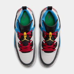 Spizike Low SE Mens Basketball Shoes (Neutral Grey/Varsity Maize/Surf Blue)