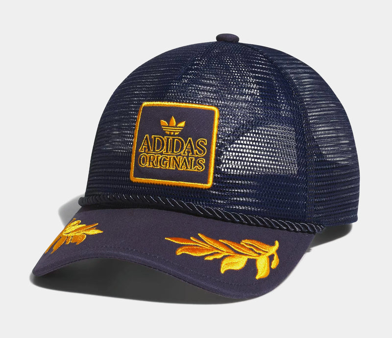 Major Mesh Trucker Mens Hat (Night Indigo/Collegiate Gold)