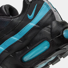 Air Max 95 Grade School Running Shoes (Black/Baltic Blue/Black/Pearl Grey)