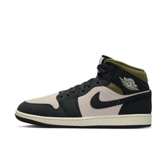 Air Jordan 1 Mid SE (LT Orewood Brn/Off Noir)