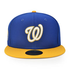 Washington Nationals 2008 INAUGURAL SEASON Exclusive New Era 59Fifty Fitted Hat - Lt.Royal/Agold