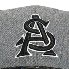 47 Brand Carbon Rope Arizona State Sun Devils Trucker Snapback ASU Hat - Charcoal, Black