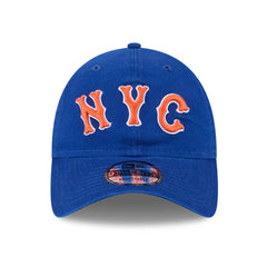 New Era 9Twenty New York Mets City Connect Patch Strapback Hat - Royal