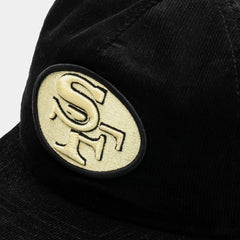 San Francisco 49Ers Golfer Snapback Mens Hat (Black/White)
