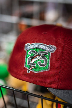 New Era Miami Marlins 25Th Anniversary Pale Yellow UV (Brick Red/Slate Grey)