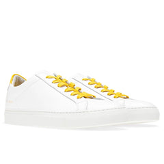 Retro Low Glossy - White/Yellow