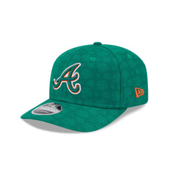 Atlanta Braves St. Patrick'S Day 2025 9SEVENTY Stretch-Snap Hat