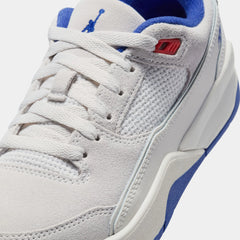 Flight Court Grade School Basketball Shoes (Phantom/Deep Royal Blue/Chile Red)