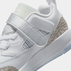 Spizike Low Preschool Lifestyle Shoes (White/Silver)