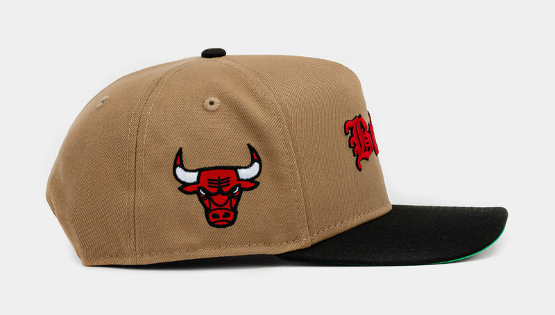The Shoe Palace Exclusive Chicago Bulls Khaki 950AF Snapback (Khaki/Red)