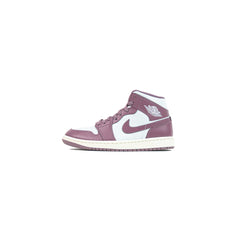 Wmns Nike Air Jordan 1 Mid Pure Platinum Sky J Muave Sail White Purple Sneaker Shoe Trainer