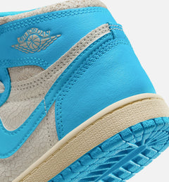 Air Jordan 1 Retro High OG UNC Reimagined Preschool Lifestyle Shoe - Dark Powder Blue/Sail
