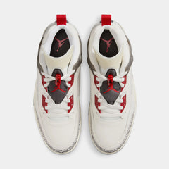 Spizike Low Mens Basketball Shoes (Sail/Anthracite/Coconut Milk/Varsity Red)