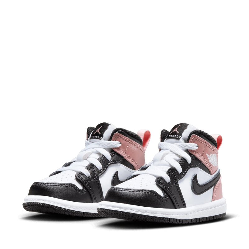 Jordan 1 Mid (TD) - White/Rust Pink