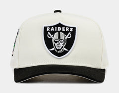 Las Vegas Raiders 950AF Snapback Mens Hat (Beige/Black)