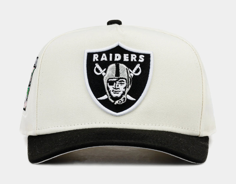 Las Vegas Raiders 950AF Snapback Mens Hat (Beige/Black)