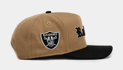 Las Vegas Raiders Khaki 950AF Snapback Mens Hat (Khaki/Black)