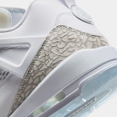 Spizike Low Mens Basketball Shoes (White/Metallic Silver/Barely Blue/Neutral Grey)