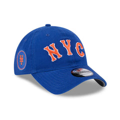 New Era 9Twenty New York Mets City Connect Patch Strapback Hat - Royal