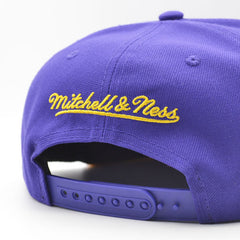 Los Angeles Lakers Mitchell & Ness NBA FRONT LOADED Snapback Hat- Purple/Yellow
