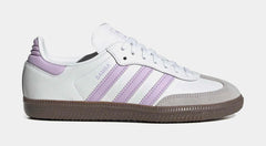 Samba OG Grade School Lifestyle Shoes (White/Gum/Powder Purple)