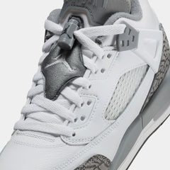 Spizike Low Grade School Basketball Shoes (White/Anthracite/Wolf Grey/Cool Grey)