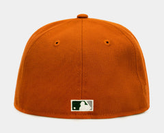 Rust Oakland A'S 59Fifty Mens Fitted Hat (Orange)