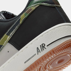 Air Force 1 Low Camo Swoosh Mens Lifestyle Shoes (White/Gum Medium Brown/Summit White/Black)