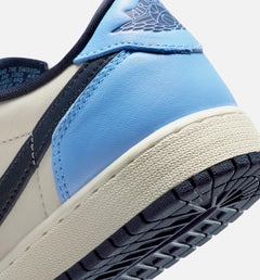 Air Jordan 1 Retro Low OG Obsidian Grade School Lifestyle Shoe - Obsidian/University Blue/Sail