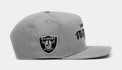 Shoe Palace Exclusive Las Vegas Raiders Upside down 950AF Snapback Mens Hat (Grey/Black/White)