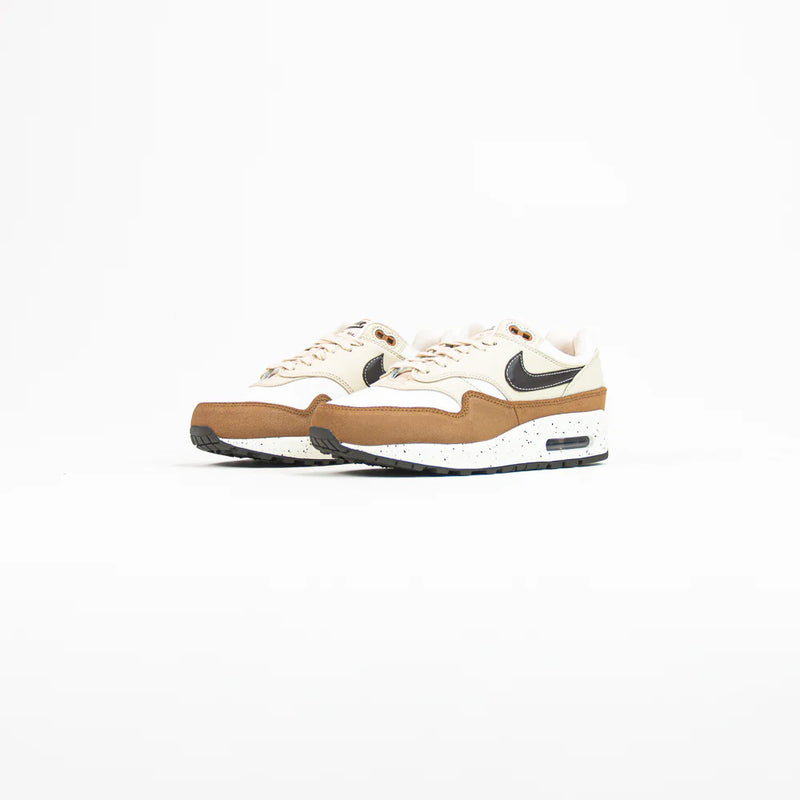 Wmns Nike Air Max 1 '87 Velvet Brown Sanddrift Sail White Beige Black Sneaker Shoe Trainer