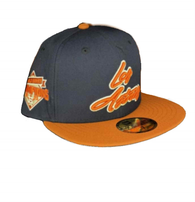 New Era Los Houston Astros Fight Orange Grey White 59Fifty 5950 Patch Fitted Cap