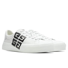 City Court Lace-Up Sneaker - White/Black